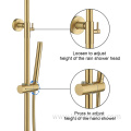 Handheld Round Brass Washroom Shower Head Set